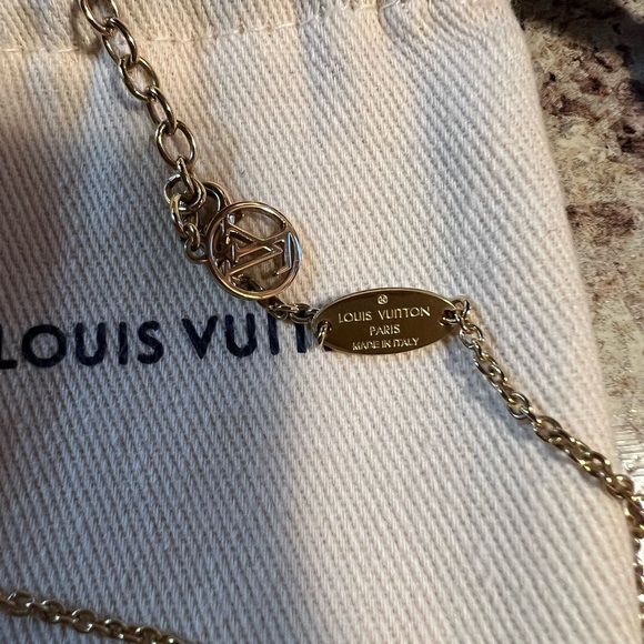 LOUIS VUITTON Metal Crystal LV Iconic Necklace - Picture 11 of 11